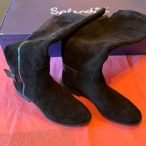 Splendid Black Over the Knee Boots